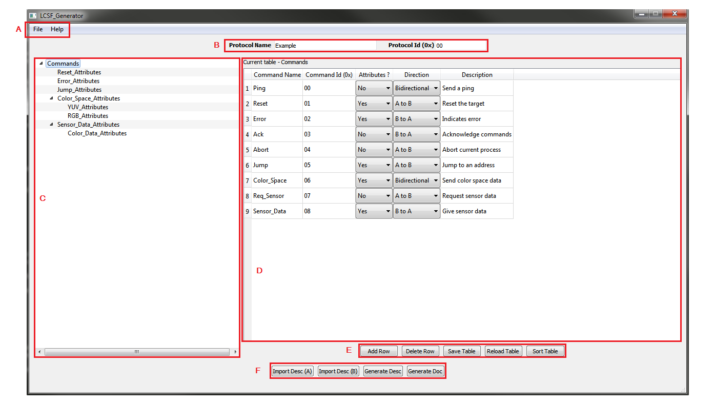 LCSF Generator GUI