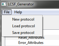 file menu